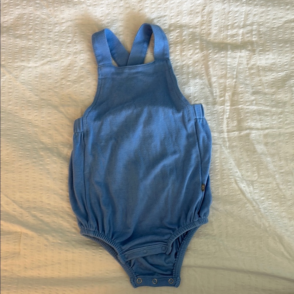 Kyte BABY bubble overall in periwinkle blue size 6-12 months